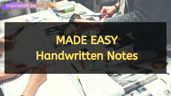 Made Easy Handwritten Notes for ESE pdf